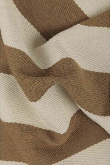 Mc Decor Curtain With Grommets Stripes Brown 140x260cm