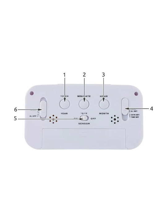 Tabletop Digital Clock with Alarm 6484