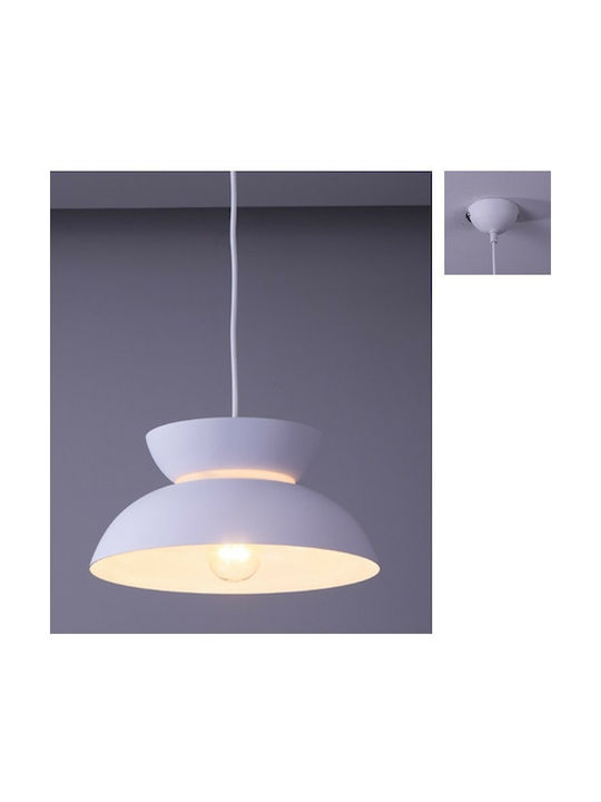 Aca Pendant Light Single-Light Bell for Socket E27 White