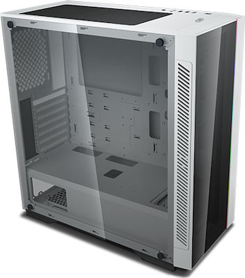 Deepcool Matrexx 55 V3 ADD RGB Gaming Midi Tower Κουτί Υπολογιστή με Πλαϊνό Παράθυρο Λευκό