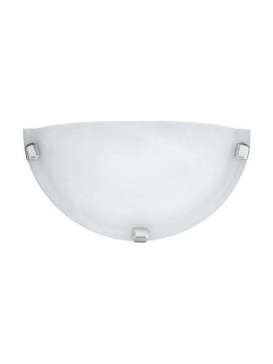 Aca Classic Wall Lamp with Socket E27 White Width 30cm