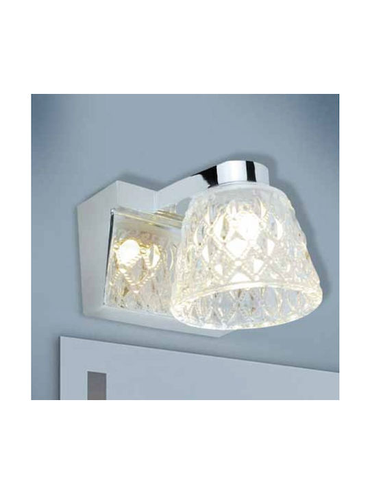 Home Lighting Elite Modern Wall Lamp with Socket G9 Silver Width 10cm