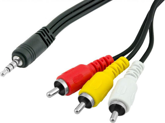Bridge Cable 3.5mm male to Component male / Analog Audio male / Composite male 1.5m Cable