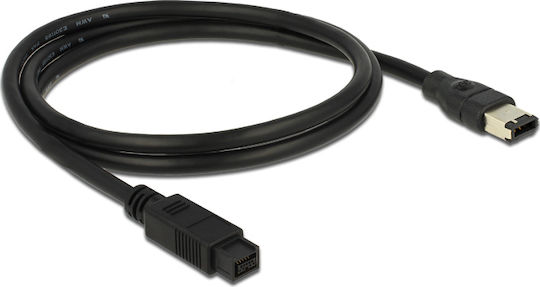 DeLock FireWire Cable 9-pin male to 6-pin male 1m