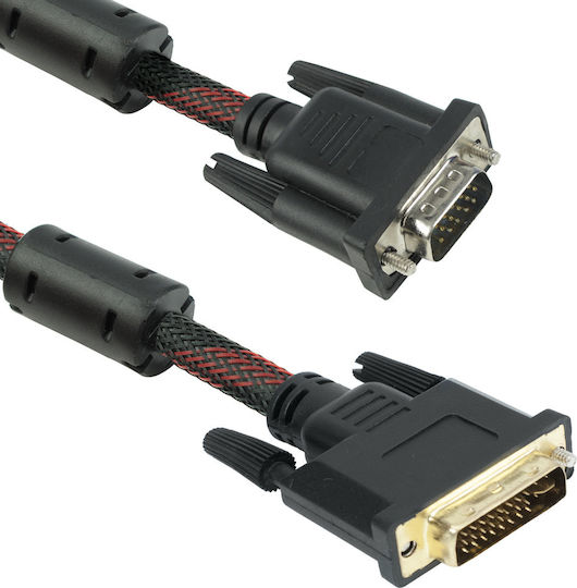 Cable DVI-I male - VGA male 1.5m (18246)