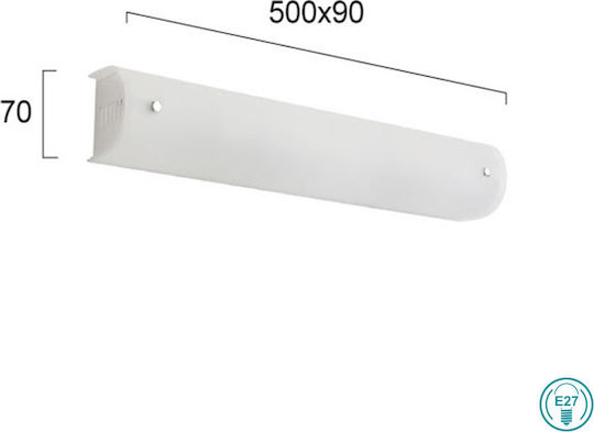 Viokef Taylor Φωτιστικό Τοίχου Λευκό 50x7x9εκ. Viokef Taylor Φωτιστικό Τοίχου Λευκό 50x7x9εκ.