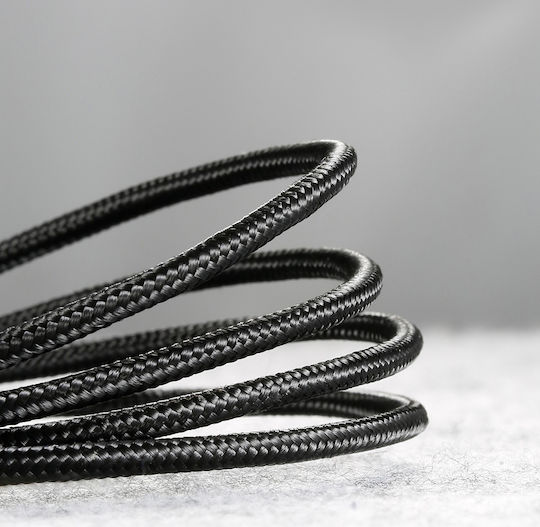 Baseus Cafule Braided USB 2.0 to micro USB Cable Μαύρο 1m (CAMKLF-B91)
