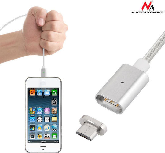Earldom Earldom ET-MC03 Magnetisch / Regulär USB 2.0 auf Micro-USB-Kabel Silber 1m 1Stück