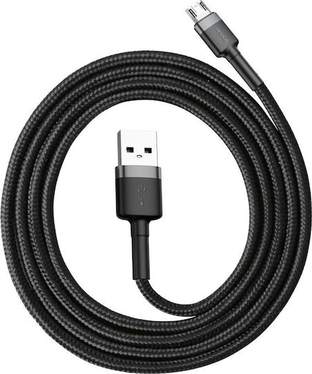 Baseus Cafule 1m Braided USB 2.0 to micro USB Cable Gray (CAMKLF-BG1)