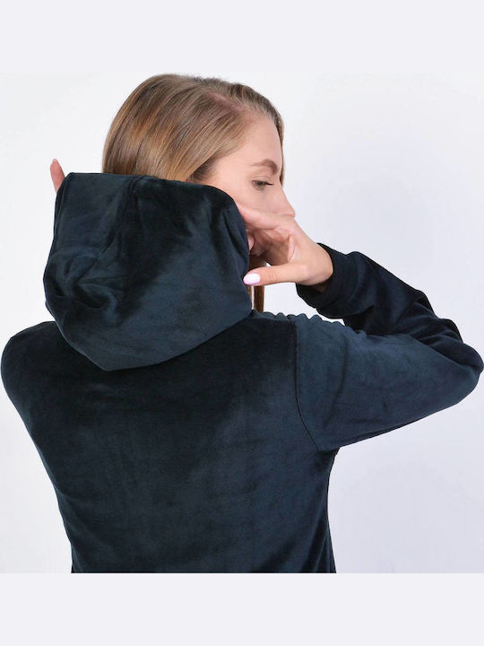 Women's Zip-Up Cardigan Black