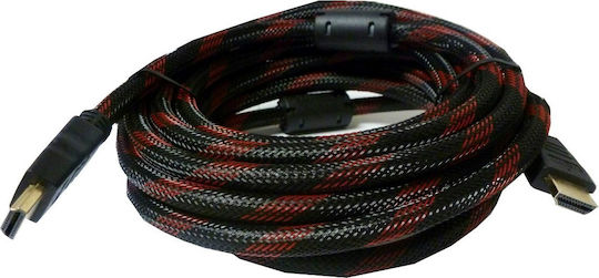 371-019 HDMI 1.4 High Speed 1080p 120Hz Braided Cable HDMI Male - HDMI Male Length 30m Red