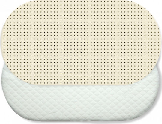 Greco Strom Mattress Moses Basket / Carry Cot Thales with Latex 40cmx80cmx2cm