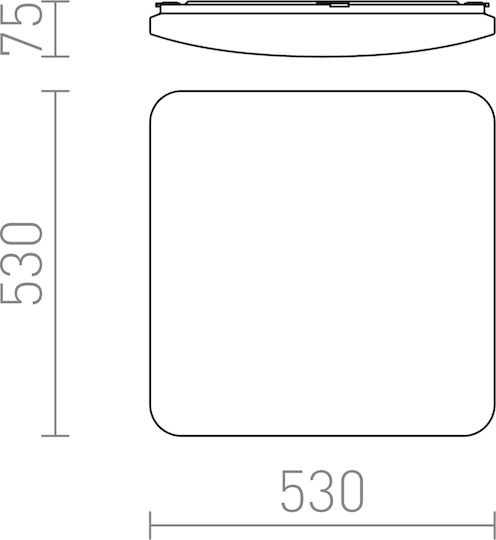 Rendl Light Studio Sempre SQ 53 Sensor Außen LED-Panels 56W