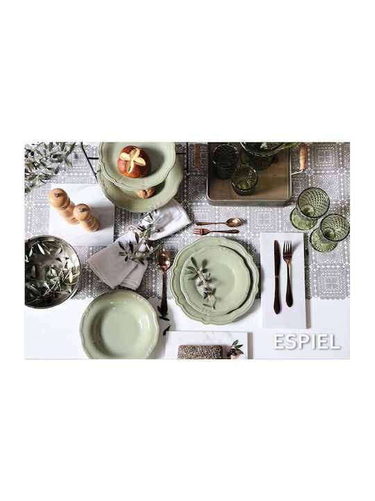 Espiel Runner with Lace Gray 50x180cm