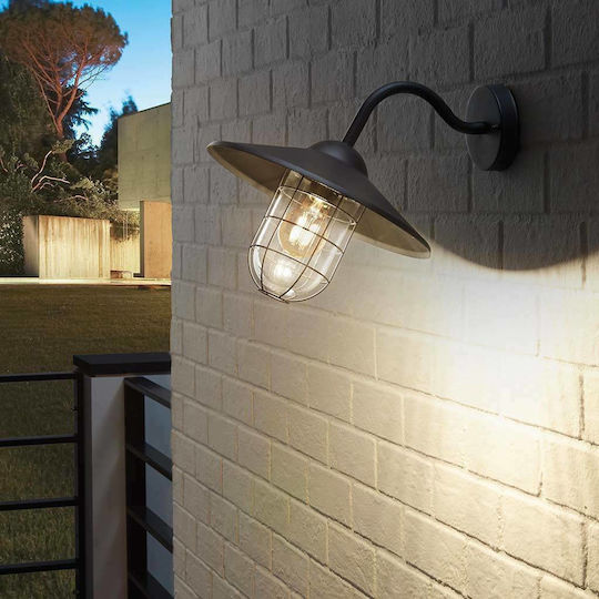 Eglo Melgoa Wall-Mounted Outdoor Lighting Lantern 30x25cm Eglo Melgoa Wall-Mounted Outdoor Lighting Lantern 30x25cm