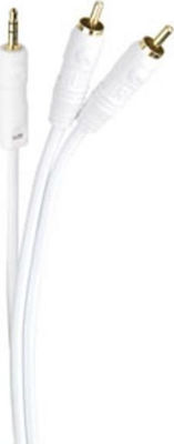 Cambridge Audio Καλώδιο 3,5 mm Stecker - RCA-Stecker Weiß 1m