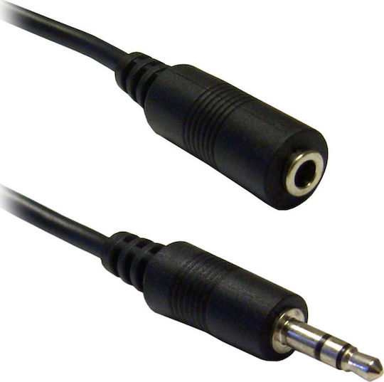 3.5mm male - 3.5mm female Cable Black 5m