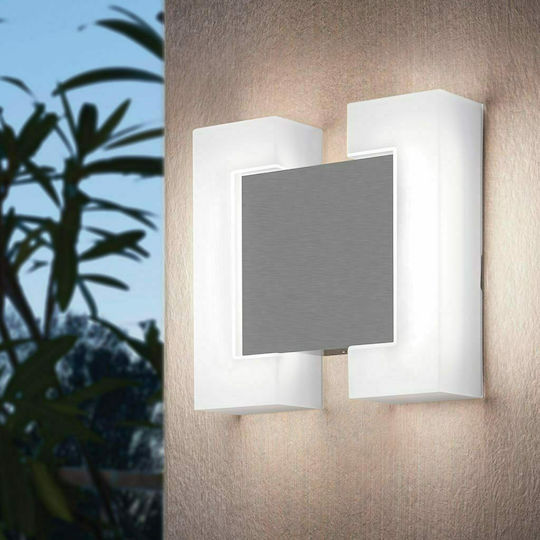 Eglo Sitia Wall-Mounted Outdoor Lighting LED 8W 3000K 18x18cm Eglo Sitia Wall-Mounted Outdoor Lighting LED 8W 3000K 18x18cm