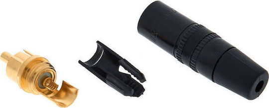 Neutrik Βύσμα RCA male Μαύρο NYS373-0