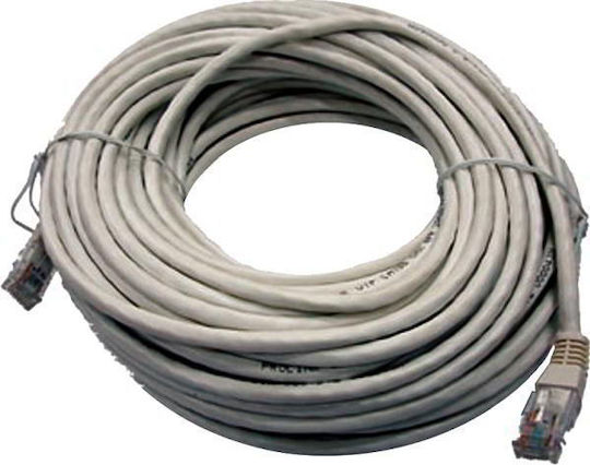Powertech U/UTP Cat.6e (Висока Скорост) Мрежов Кабел Ethernet 10м Сив