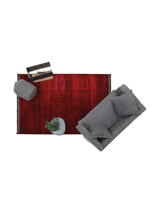 Royal Carpet 7504H Teppich Rechteckig Synthetisch,Polyester/Cotton/Leather mit Fransen Afgan