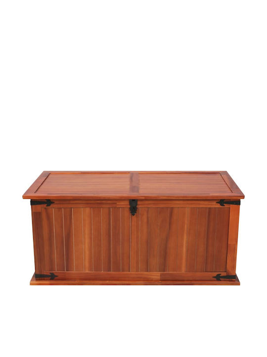 vidaXL Wooden Decorative Trunk Brown 79x34x32cm