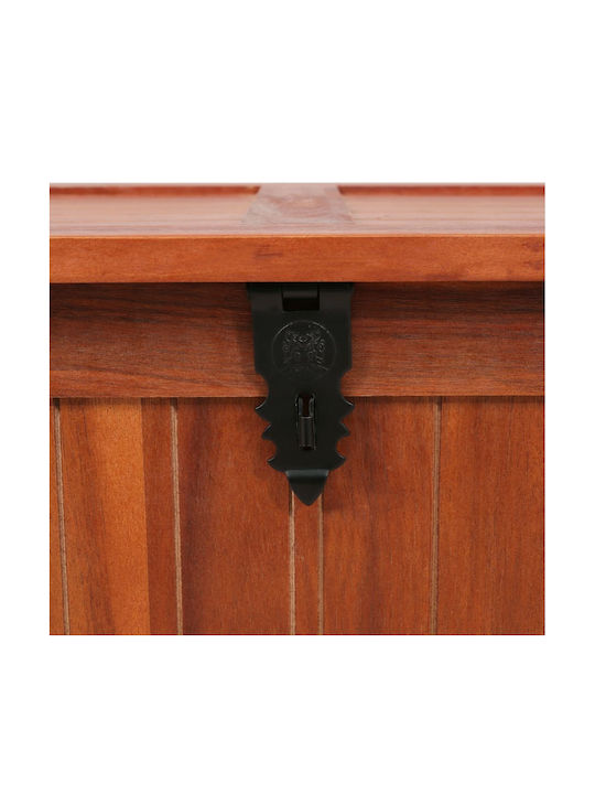 vidaXL Wooden Decorative Trunk Brown 79x34x32cm
