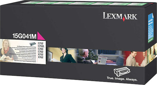 Lexmark 15G041M Original Toner Laser Printer Magenta Return Program 6000 Pages