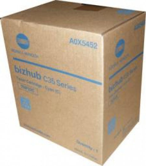 Konica Minolta TNP-22C Original Toner Laser Printer Cyan 6000 Pages (A0X5452)