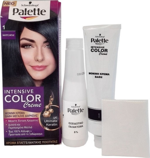 Palette Intensive Color Creme Боя за Коса 1 Черно Синьо 50ml