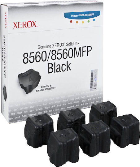 Xerox Original Pachet 6 Cartușe de Cerneală pentru Imprimantă InkJet Negru (108R00727)