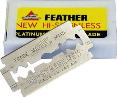 Feather New Hi-Stainless Platinum Coated Ανταλλακτικές Λεπίδες Ασφαλείας 10τμχ