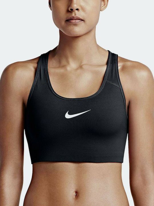 Nike Dri-Fit Pro Classic Swoosh Γυναικείο Αθλητικό Μπουστάκι Μαύρο