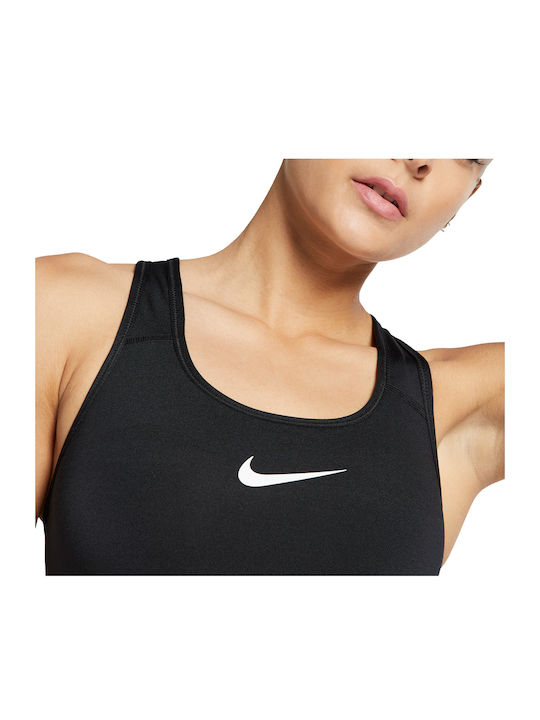 Pro Classic Swoosh Damen Sport-BH Schwarz