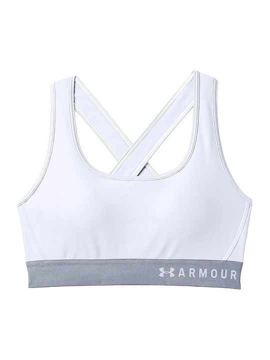 Basic Mid Crossback Frauen Sport-BHs Sport-BH Weiß
