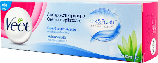 Veet Hair Removal Body Cream Suitable for Sensitive Skin with Aloe Vera 100ml