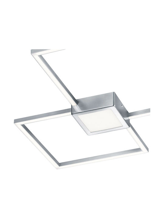 Trio Lighting Hydra Ceiling Mount Light 65cm Silver with Integrated LED