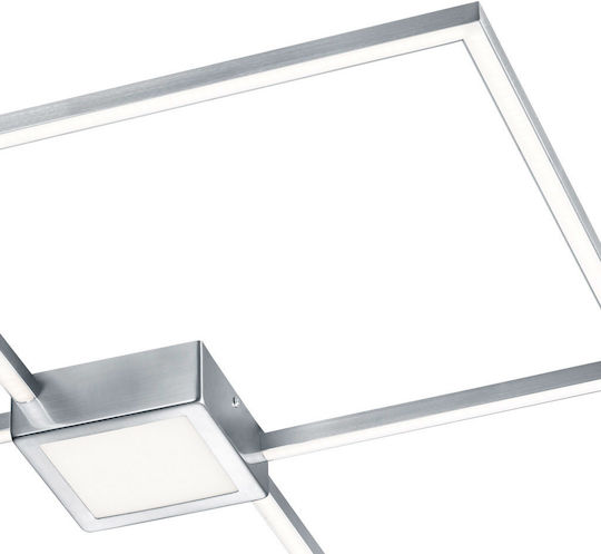Trio Lighting Hydra Πλαφονιέρα Οροφής 65εκ. Ασημί με Ενσωματωμένο LED