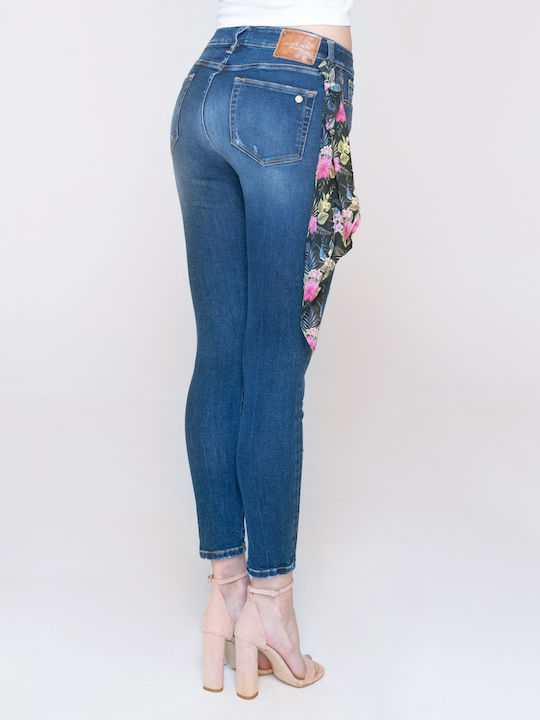 Sandra Damenjeans Mittelhohe Taille in Enger Passform