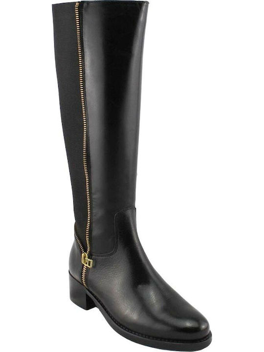 Remake Footwear Damen Lederstiefel 6902243 Schwarz