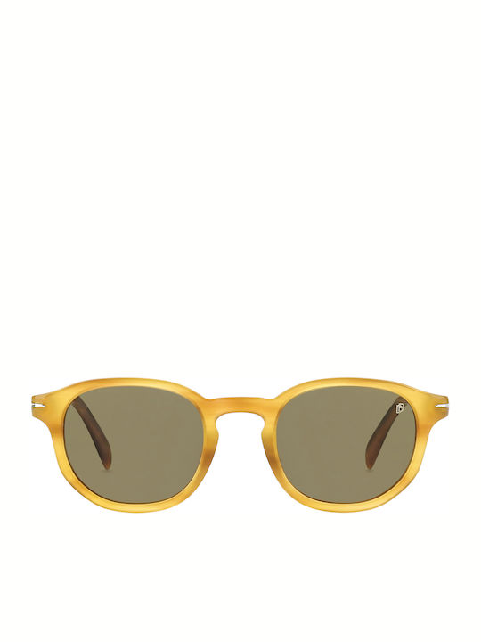 David Beckham Sonnenbrillen mit Gelb Rahmen und Grün Linse DB 1007/S B4L/QT