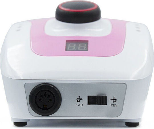 DM 206 Nail Drill Power 65W Pink with Pedal with 35000 Rotations per Minute