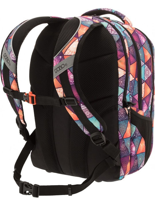 Polo Patterns School Bag Backpack Junior High-High School Multicolour 30Liters 2019