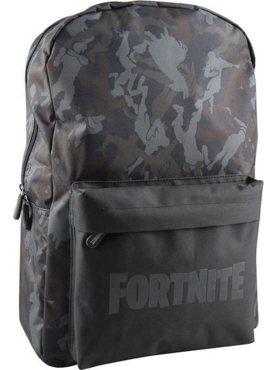 Gim Fortnite School Bag Backpack Junior High-High School Black with Water Bottle Holder