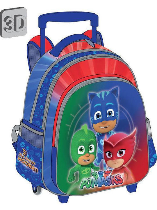 Diakakis Pj Masks School Bag Trolley Elementary, Elementary in Blue color 20lt