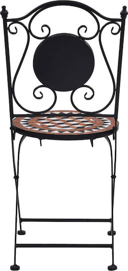 Garten- und Outdoor-Möbelsets für kleinen Raum Bistro Μωσαϊκό 3 Stück Τερακότα