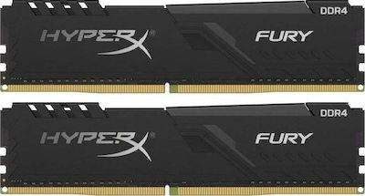 HyperX Fury 8GB DDR4 RAM με 2 Modules (2x4GB) και Ταχύτητα 3000 για Desktop