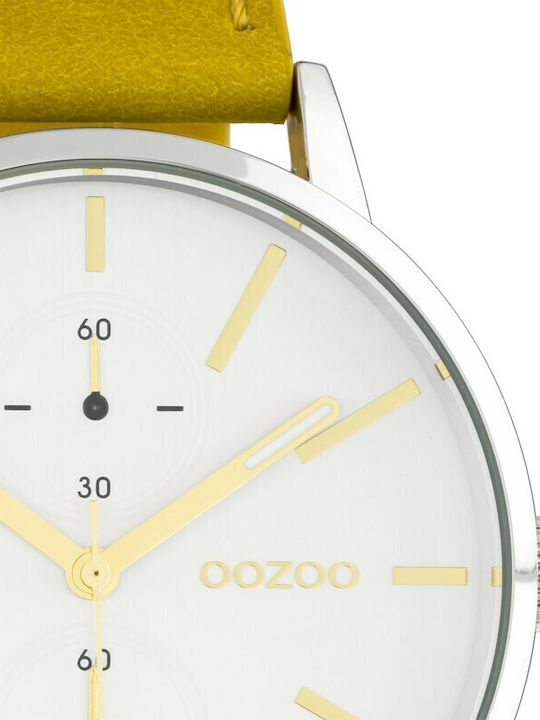 Oozoo Timepieces Women's Watch with Yellow Leather Strap