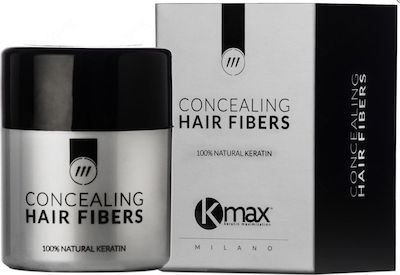 Kmax Milano Hair Building Fibers with Keratin Hair Fibers Regular Μαύρο 15gr