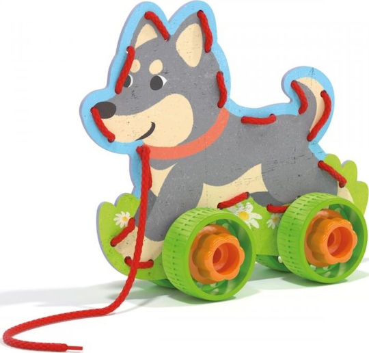 Quercetti Lacing Animals & Wheels Montessori Educational Game Knowledge for 3+ Years Old